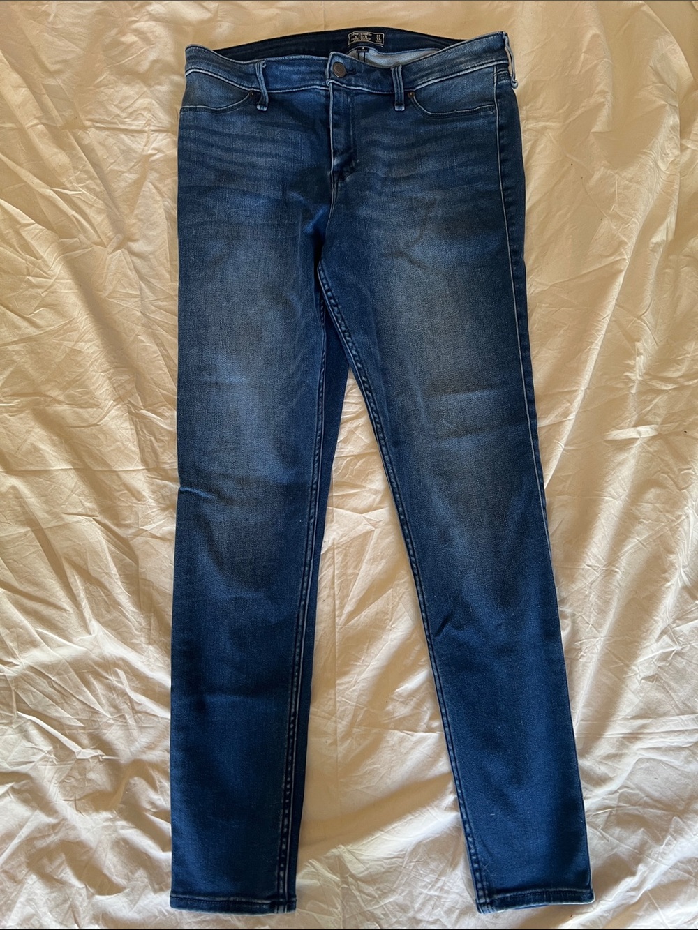 Abercrombie Harper Low Rise Stretch Denim Jeans size 12